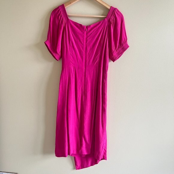 NEW Anthropologie‎ Maeve Pink Resort Wrap Dress - Picture 12 of 12